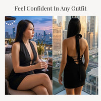 sweat-proof-nipple-covers In Backless Dress